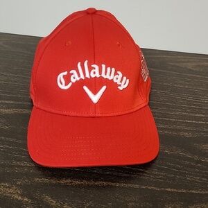 Callaway hat Red MTR EUC GOLF CAP Snap Back